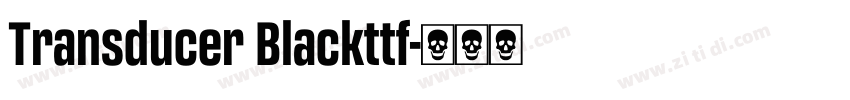 Transducer Blackttf字体转换 Transducer Blackttf字体转换